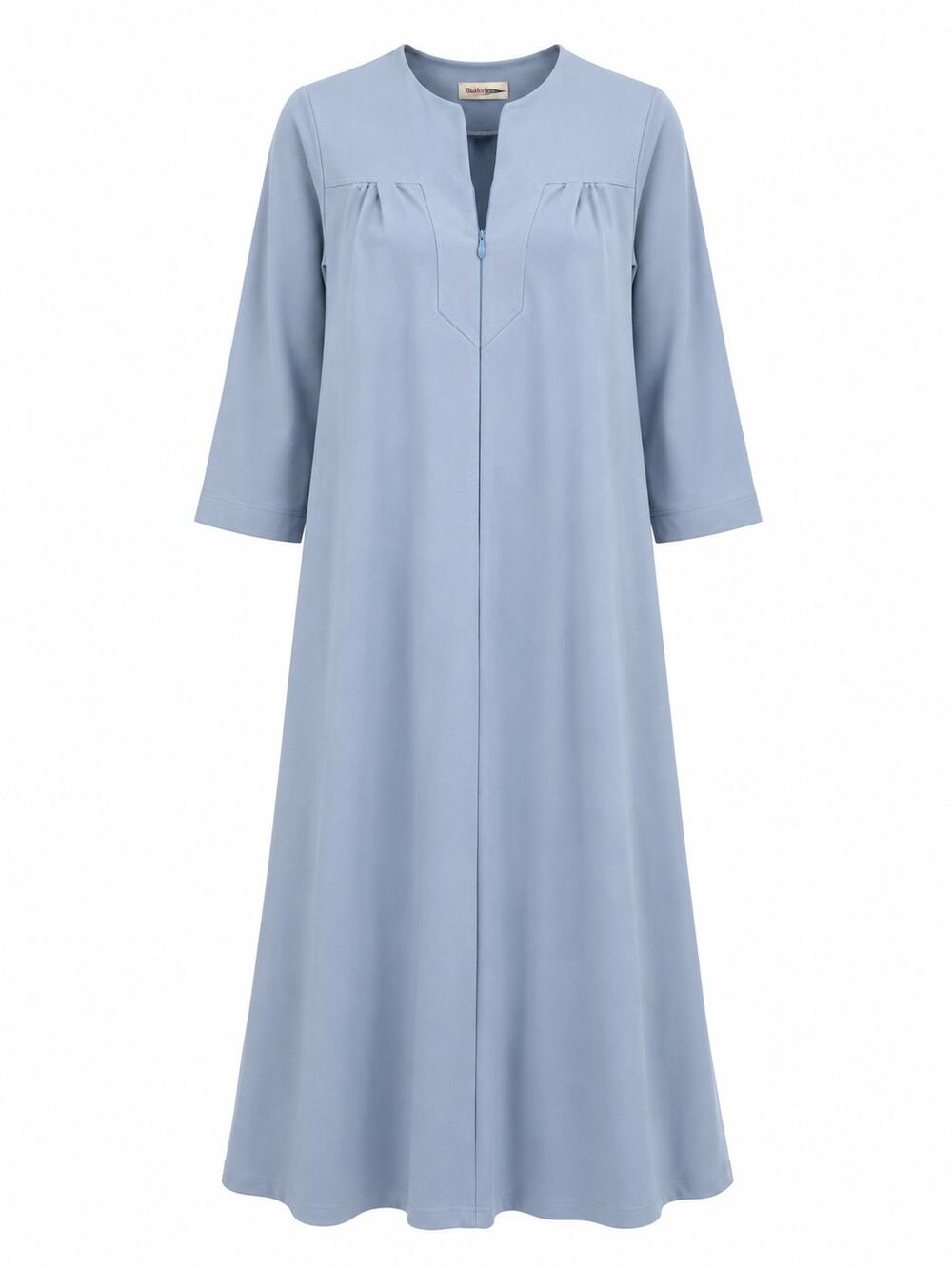 Shadowline Vintage NWT Blue Long Robe Zip Front Housecoat Loungewear Womens S